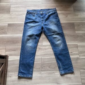 Levis 502 Light Wash Denim Slim Jeans
